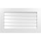 Ekena Millwork Vertical Surface Mount PVC Gable Vent: Functional, w/ 3-1/2"W x 1"P Standard Frame, 36"W x 22"H GVPVE36X2201SF - alternate 1